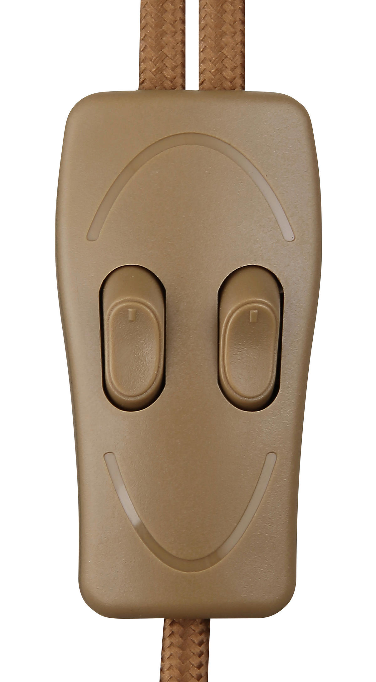 STEHLEUCHTE - Goldfarben/Schwarz, Basics, Holz/Textil (41/23/150cm) - Globo