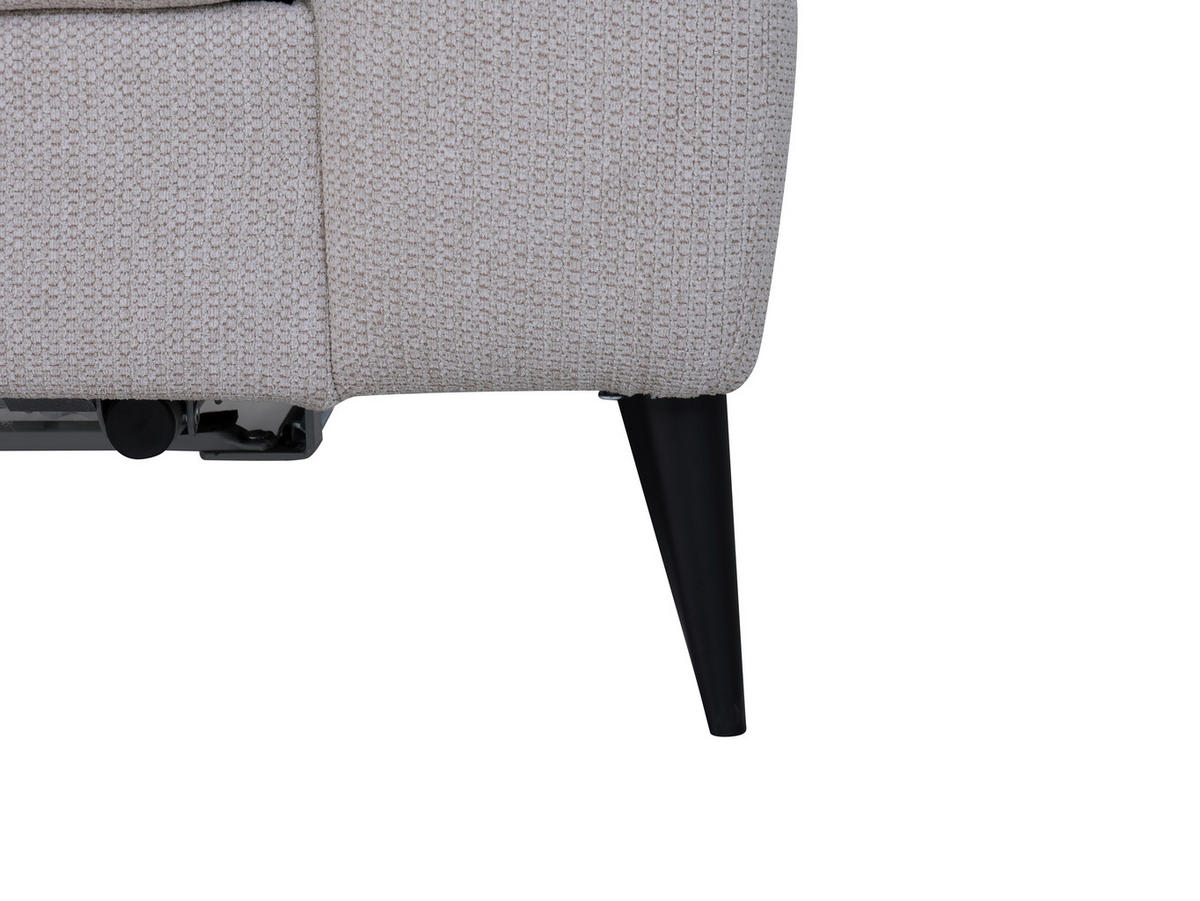 ROZKLADACIA POHOVKA, textil, béžová - čierna/béžová, Modern, kov/textil (219/92/101cm) - Livetastic