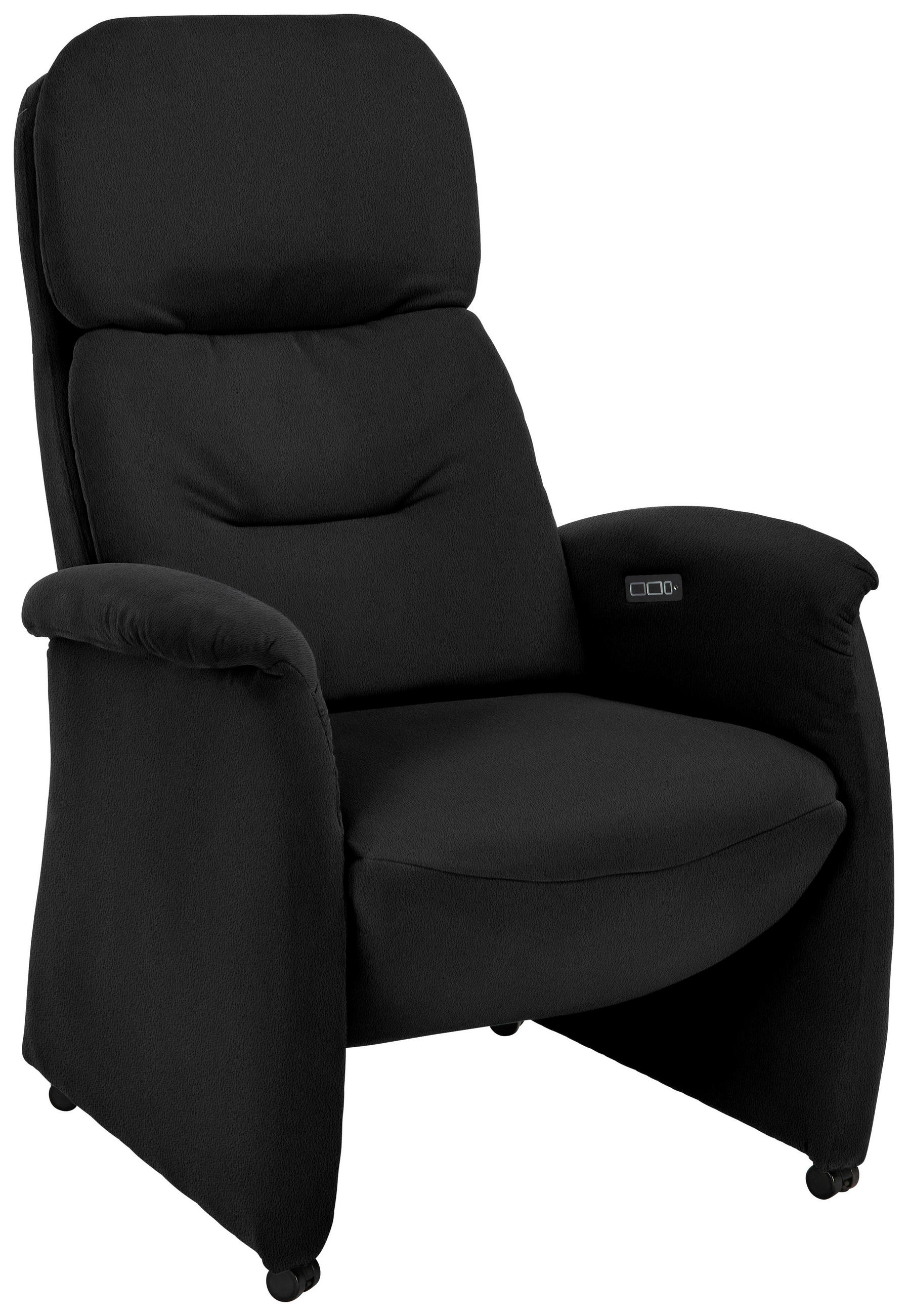 Fernsehsessel in Leder Schwarz