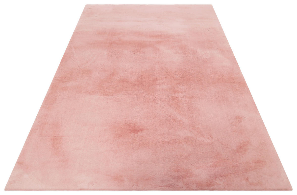 ESPRIT Hochflorteppich rechteckig 80x150 cm Rosa | Shaggy-Teppiche