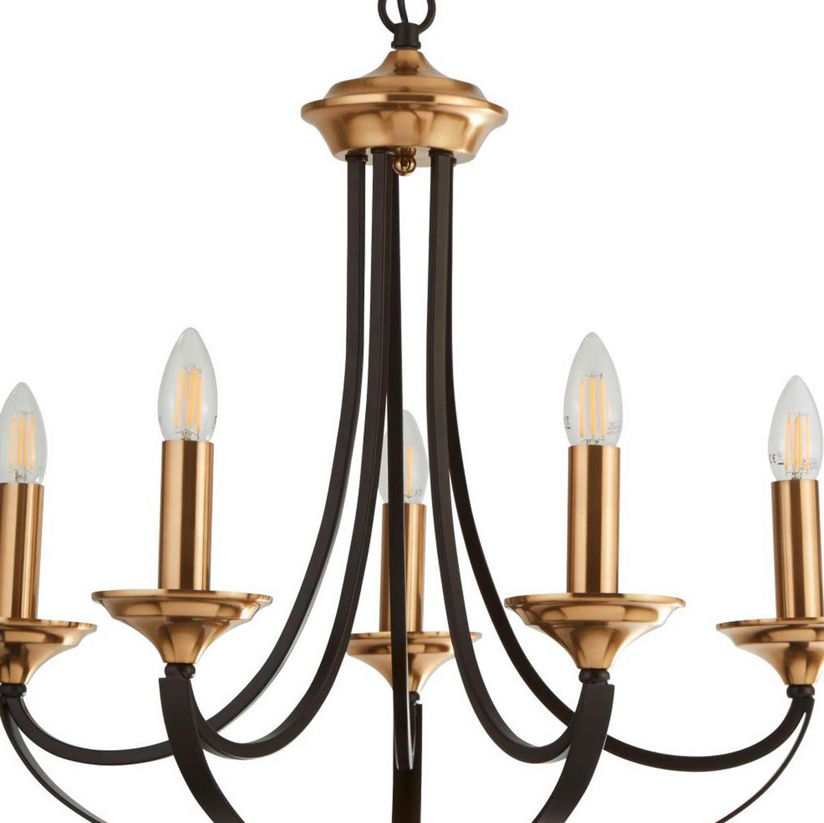 VISEČA SVETILKA  Belfry 58/58/62 cm          60 W  - barve brona/rjava, Trend, kovina (58/58/62cm)