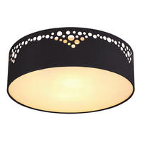 DECKENLEUCHTE 35/10 cm   - Goldfarben/Opal, Design, Kunststoff/Textil (35/10cm) - Globo