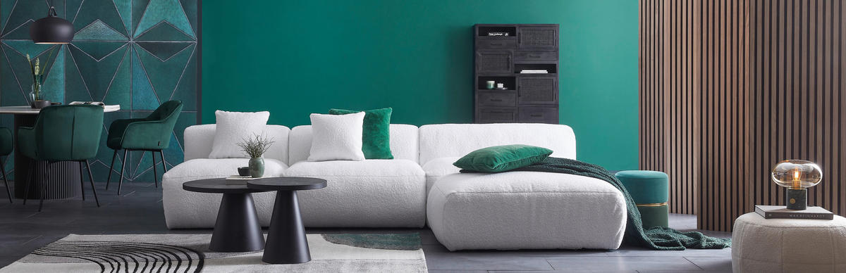 COUCHTISCH in Metall, Glas, Keramik 66/66/40 cm  - Schwarz, Konventionell, Glas/Keramik (66/66/40cm) - MID.YOU