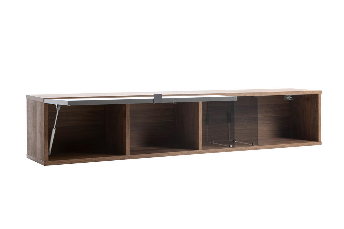 VISEČA VITRINA,  - Design, kovina/leseni material (178/31/33cm) - Carryhome