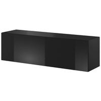 LOWBOARD  in 140/40/38 cm  - Schwarz Hochglanz/Schwarz, Design, Holzwerkstoff (140/40/38cm) - Livetastic