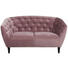 ZWEISITZER-SOFA Samt Rosa - Schwarz/Rosa, Trend, Holz/Textil (150/78/84cm) - Ambia Home ZWEISITZER-SOFA Samt Rosa - Schwarz/Rosa, Trend, Holz/Textil (150/78/84cm) - Ambia Home
