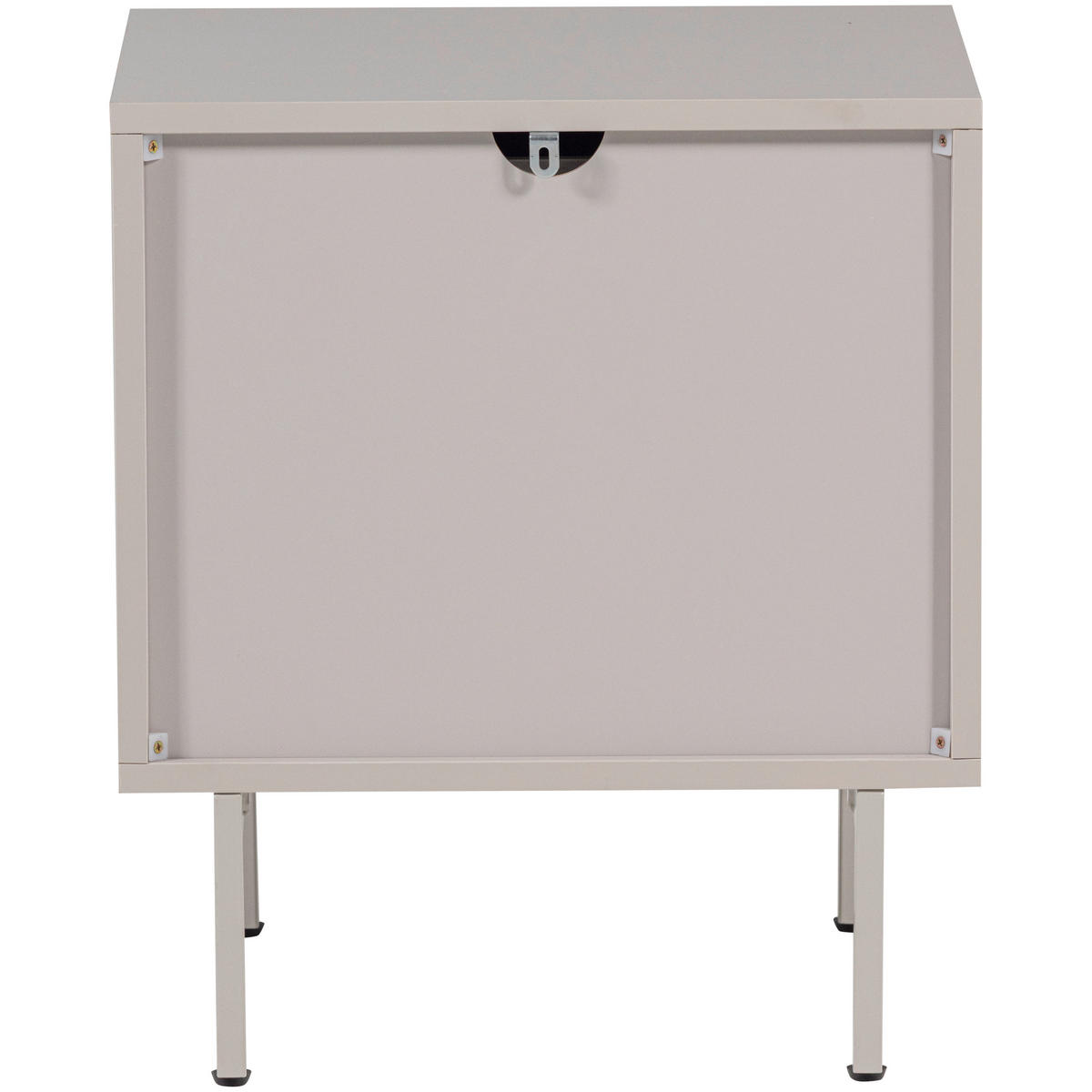 NACHTTISCH 45/51/42 cm  - Sandfarben, Design, Holzwerkstoff/Metall (45/51/42cm) - Livetastic