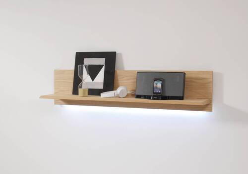 WANDBOARD in 110/25/25 cm Eichefarben  - Eichefarben, Design, Holzwerkstoff (110/25/25cm) - Livetastic