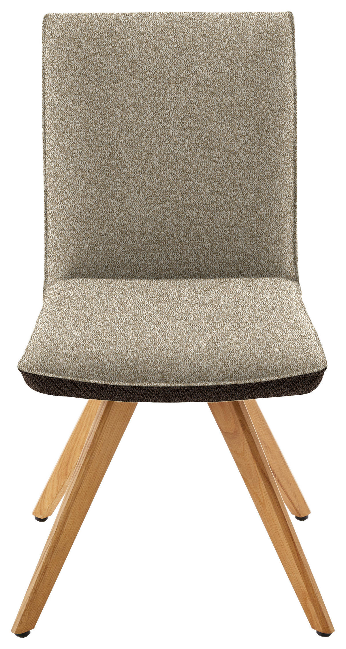 STUHL  in Flachgewebe  - Eichefarben/Beige, Design, Holz/Textil (48/91/63cm) - Koinor