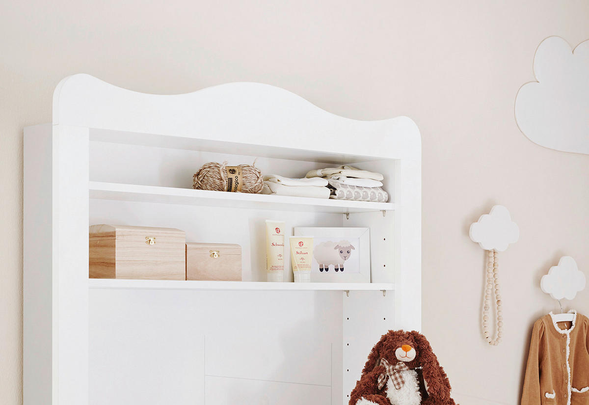 BABYZIMMER PINOLINO FLORENTINA  - Weiß, ROMANTIK / LANDHAUS, Holz/Holzwerkstoff - Pinolino