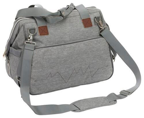 WICKELTASCHE  - Hellgrau, Basics, Textil (40/24/32cm) - My Baby Lou