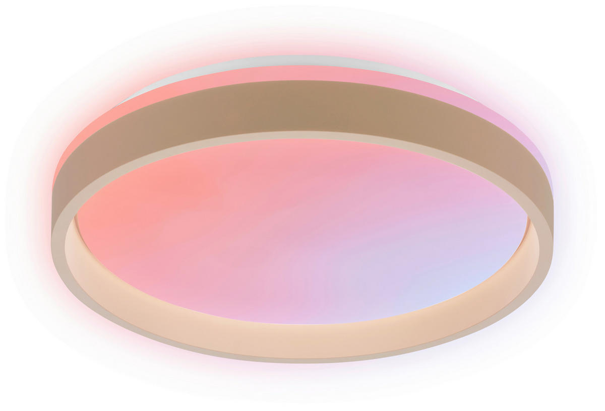 LED-DECKENLEUCHTE Aurie Glow 39/8 cm   - Beige, KONVENTIONELL, Kunststoff (39/8cm) - Briloner