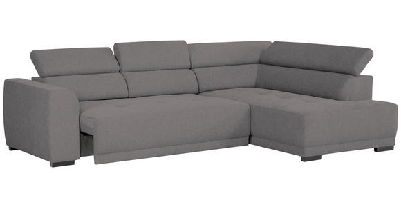 ECKSOFA Anthrazit Struktur - Anthrazit/Schwarz, Design, Kunststoff/Textil (284/205cm) - Xora