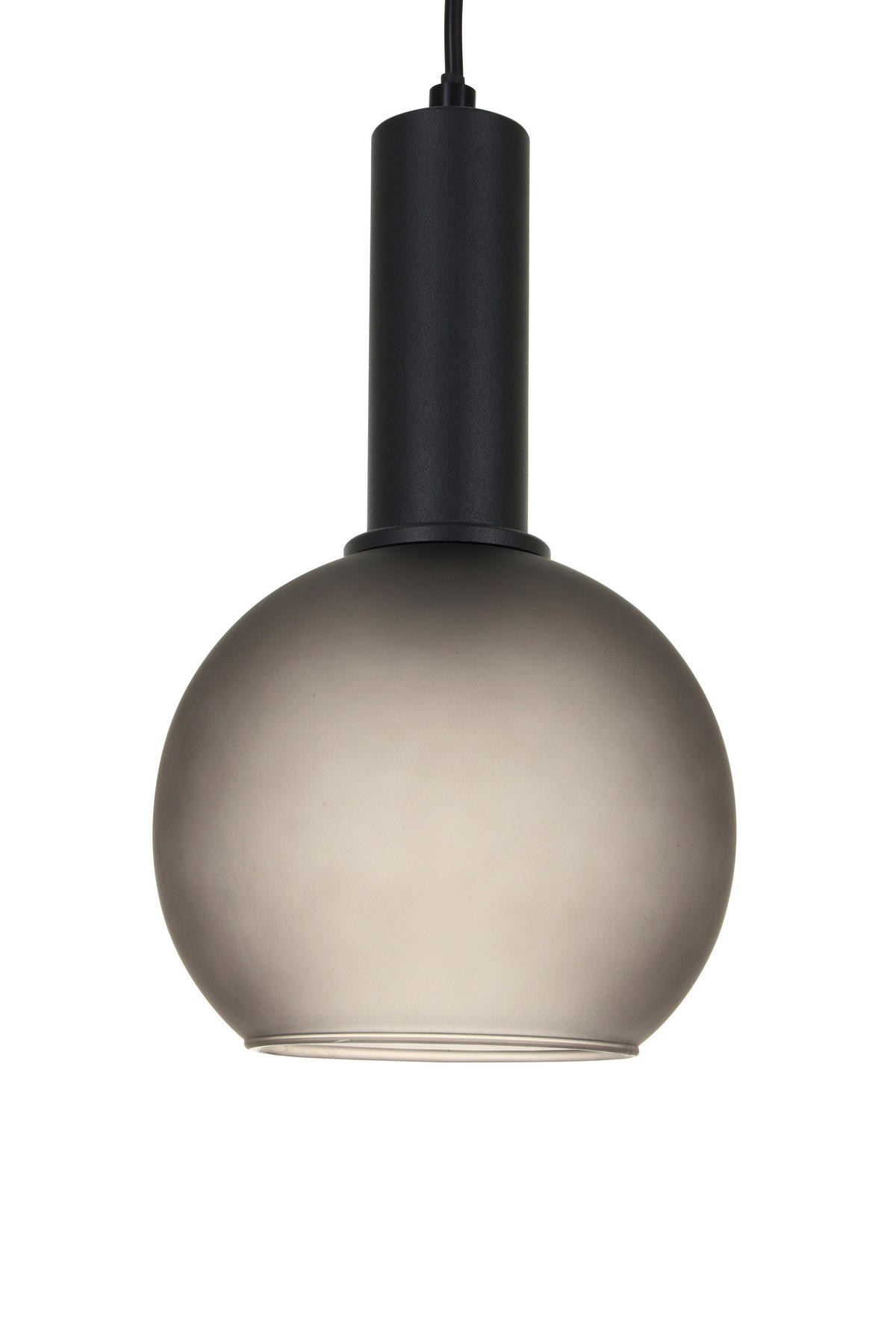 HÄNGELEUCHTE 42/120 cm  - Schwarz/Grau, Trend, Glas/Metall (42/120cm) - Novel