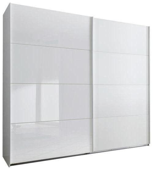 GARDEROB MED SKJUTDÖRRAR 225/210/65 cm 2-dörrar - vit, Basics, metall/trämaterial (225/210/65cm) - Livetastic