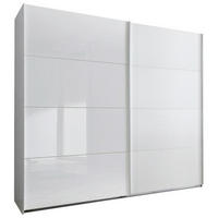 GARDEROB MED SKJUTDÖRRAR 225/210/65 cm 2-dörrar - vit, Basics, metall/trämaterial (225/210/65cm) - Livetastic