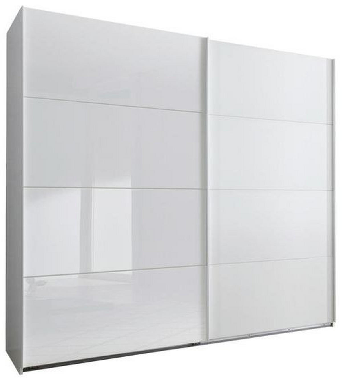 GARDEROB MED SKJUTDÖRRAR 225/210/65 cm 2-dörrar - vit, Basics, metall/trämaterial (225/210/65cm) - Livetastic
