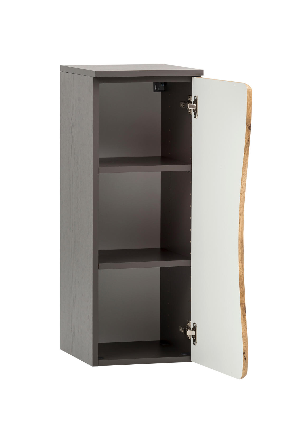 UNTERSCHRANK 30/79/35 cm   - Eiche Wotan/Silberfarben, Natur, Holzwerkstoff/Kunststoff (30/79/35cm) - Xora