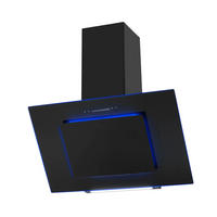 DUNSTABZUGSHAUBE KHF685651S  - Schwarz, LIFESTYLE, Glas/Metall (80/96-134/39,4cm) - Amica