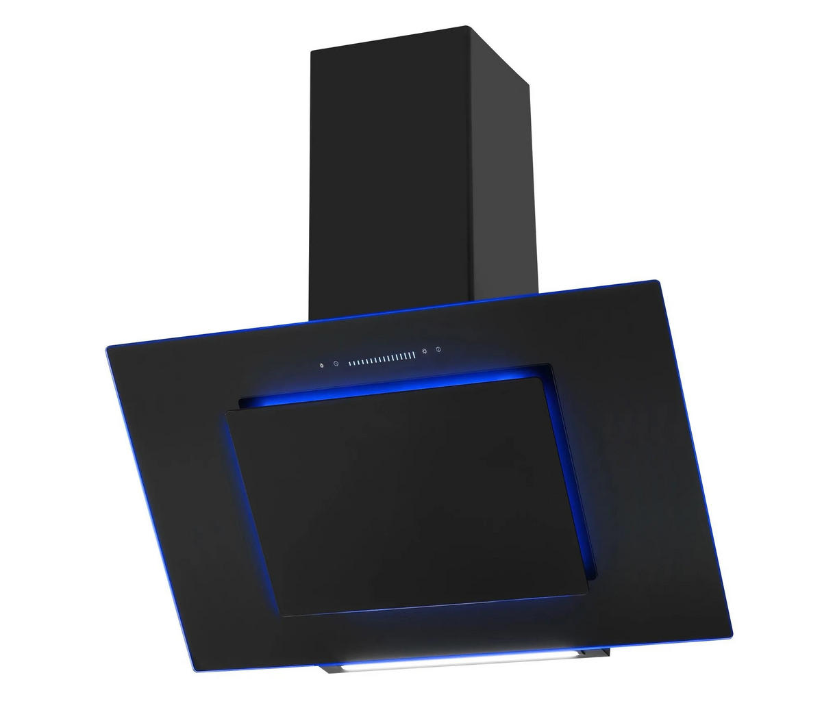 DUNSTABZUGSHAUBE KHF685651S  - Schwarz, LIFESTYLE, Glas/Metall (80/96-134/39,4cm) - Amica