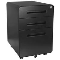 ROLLCONTAINER Schwarz  - Schwarz, MODERN, Kunststoff/Metall (40/60/50cm) - MID.YOU