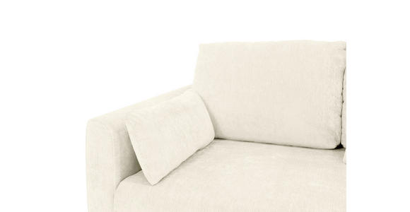 SCHLAFSOFA  in Chenille Creme  - Creme/Schwarz, KONVENTIONELL, Kunststoff/Textil (161/90/108cm) - Carryhome