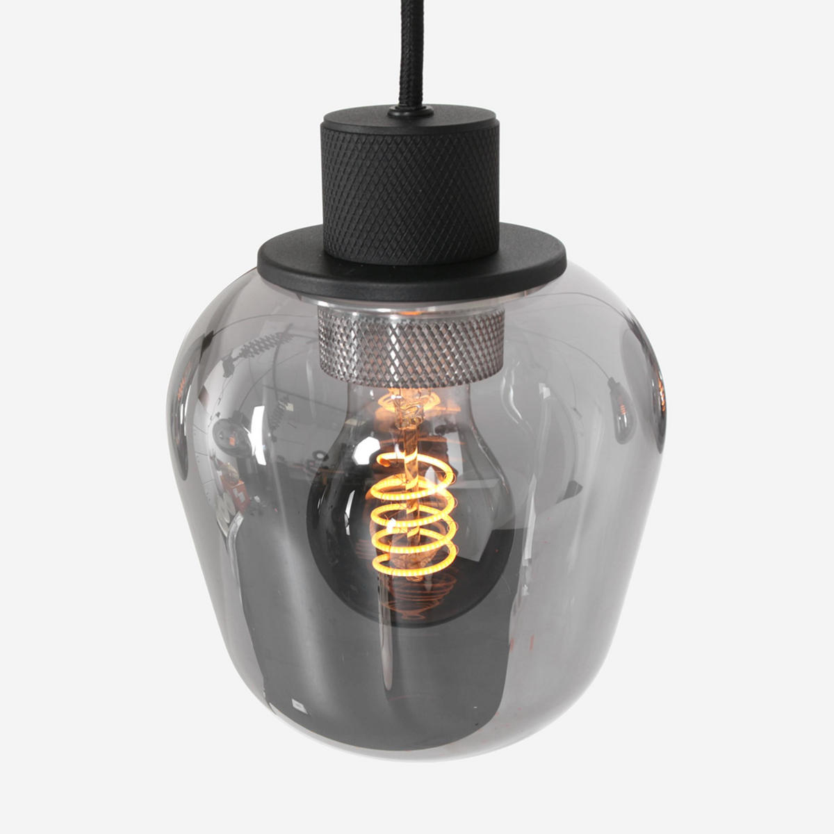 PENDELLEUCHTE  50/60-350/50 cm   - Schwarz, Trend, Glas/Metall (50/60-350/50cm)