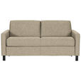 SCHLAFSOFA  in Webstoff Beige  - Beige/Schwarz, Design, Holz/Textil (184/92/102cm) - Venda