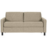 SCHLAFSOFA  in Webstoff Beige  - Beige/Schwarz, Design, Holz/Textil (184/92/102cm) - Venda