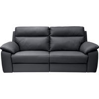 TŘÍMÍSTNÁ POHOVKA, tmavě modrá, pravá kůže - tmavě modrá, Basics, kůže (203/99/94cm) - Celina Home