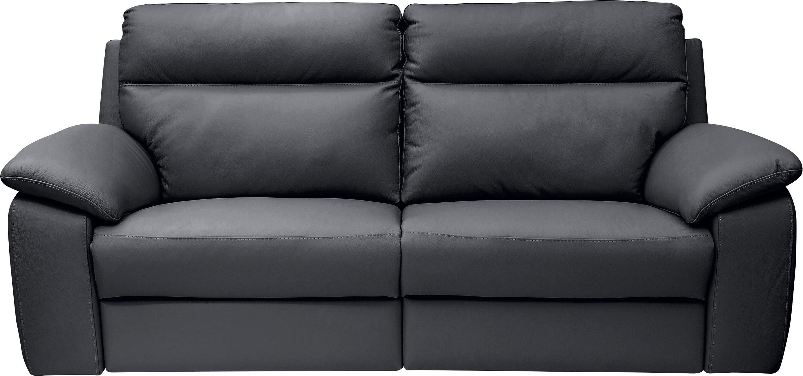 Celina Home TROJMIESTNA POHOVKA, tmavomodrá, pravá koža