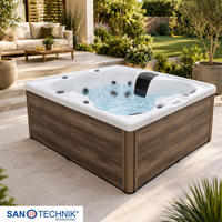WHIRLPOOL Caorle  - Grauweiß, KONVENTIONELL, Kunststoff (210/180/82cm) - Sanotechnik