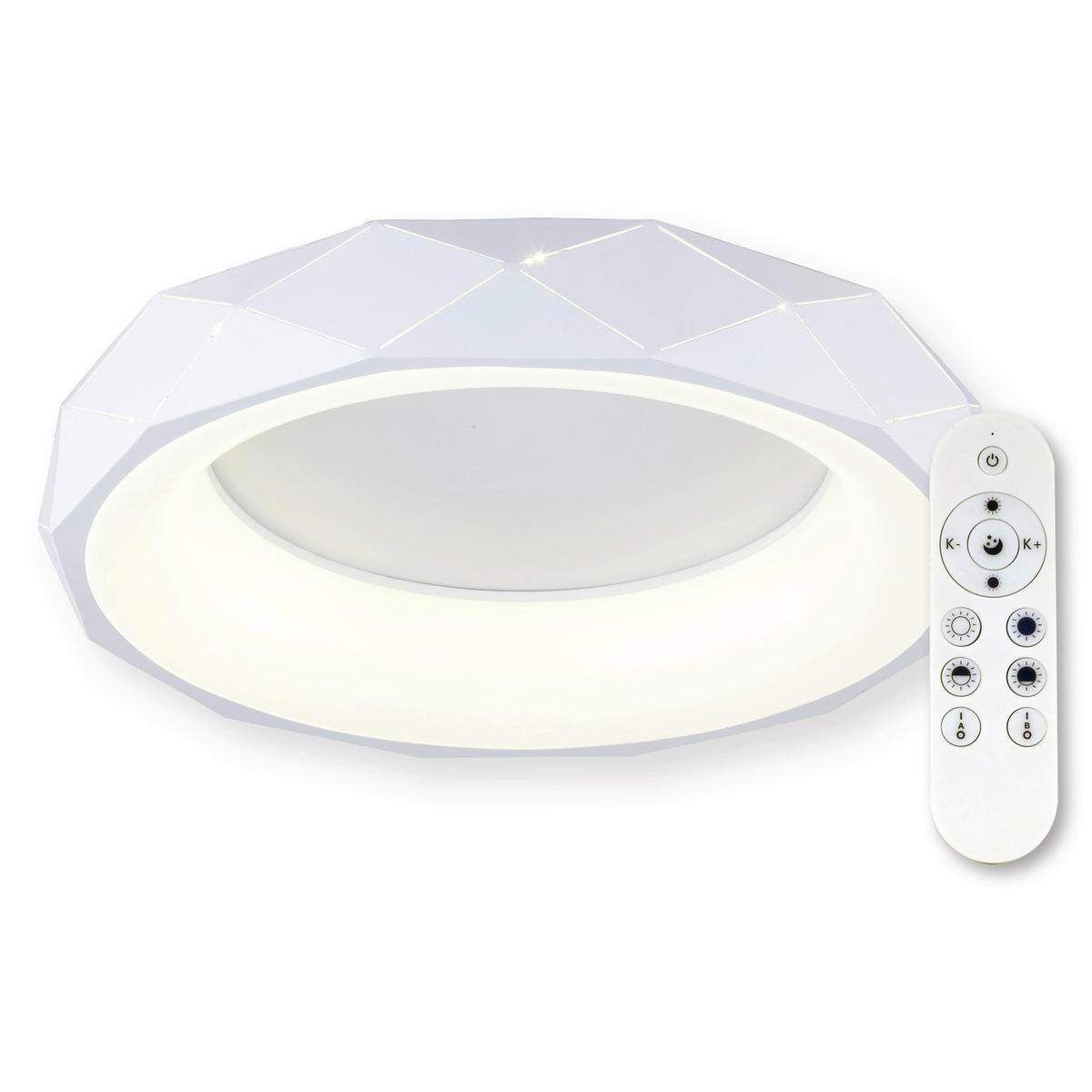 STROPNÍ LED SVÍTIDLO, 61/61/11 cm - bílá, Basics, kov/plast (61/61/11cm)