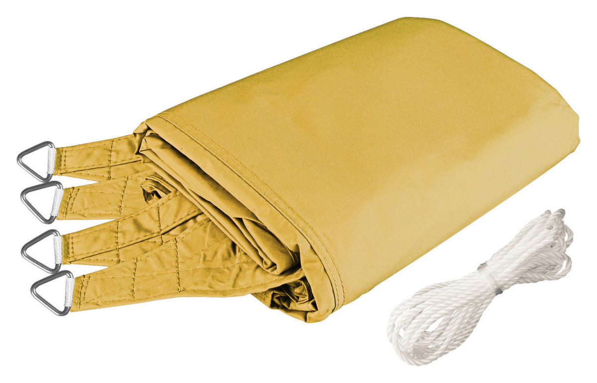 GARTENSONNENSEGEL  400/500 cm  - Gelb, Basics (400/500cm)