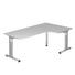 ECKSCHREIBTISCH - Silberfarben/Grau, KONVENTIONELL, Holzwerkstoff/Metall (120/200cm) ECKSCHREIBTISCH - Silberfarben/Grau, KONVENTIONELL, Holzwerkstoff/Metall (120/200cm)