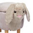 HOCKER in Holz, Kunststoff, Textil Grau - Naturfarben/Grau, Trend, Holz/Kunststoff (60/55/33cm) - My Baby Lou HOCKER in Holz, Kunststoff, Textil Grau - Naturfarben/Grau, Trend, Holz/Kunststoff (60/55/33cm) - My Baby Lou