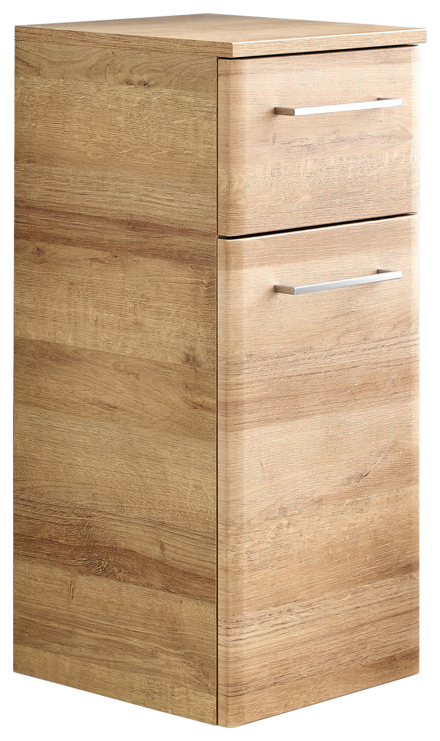 UNTERSCHRANK 30/72/33 cm   - Chromfarben/Eichefarben, KONVENTIONELL, Glas/Holzwerkstoff (30/72/33cm) - Xora