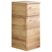 UNTERSCHRANK 30/72/33 cm  - Chromfarben/Eichefarben, Konventionell, Glas/Holzwerkstoff (30/72/33cm) - Xora