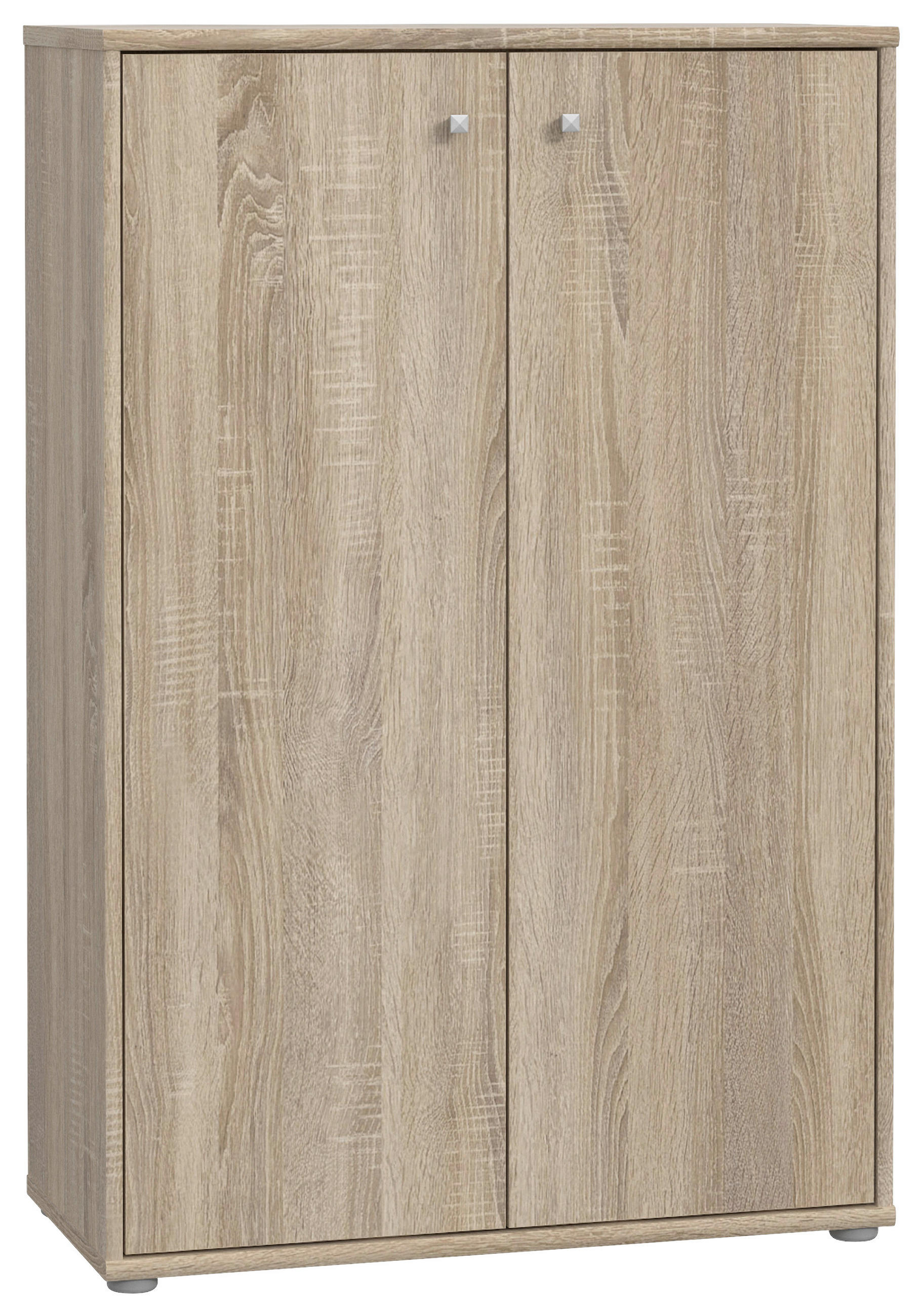 KOMMODE  in 73,7/111,1/34,8 cm  - Alufarben/Sonoma Eiche, Design, Holzwerkstoff/Kunststoff (73,7/111,1/34,8cm)