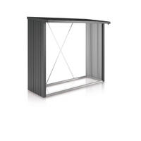 KAMINHOLZREGAL 229/199/102 cm  Metall  - Dunkelgrau, Design, Metall (229/199/102cm) - Biohort