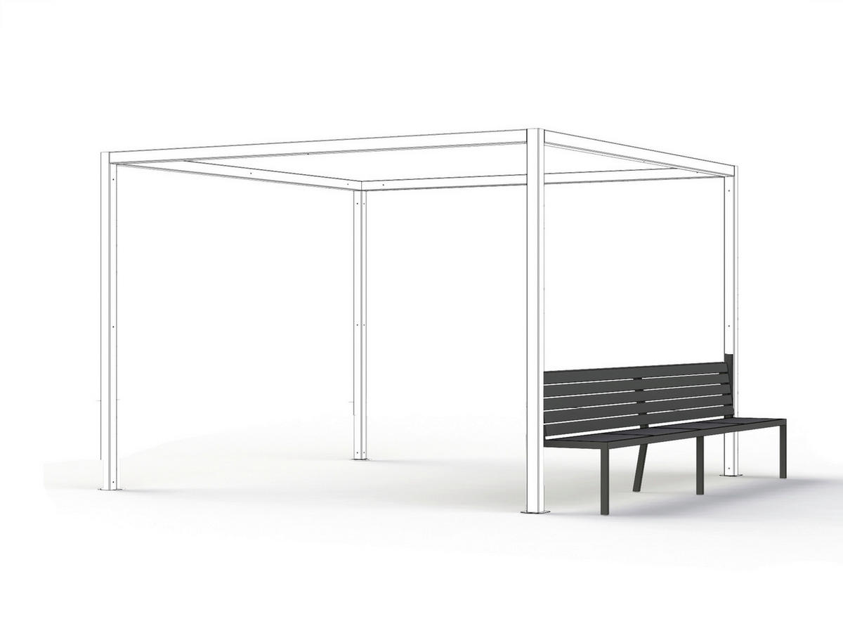 PAVILLON 315/217/315 cm   - Anthrazit, Basics, Metall (315/217/315cm) - Siena Garden