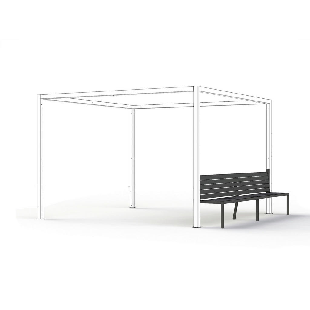 Thumbnail - Siena Garden Pavillon Libera, Metall, 315x217x315 cm, Sonnen- & Sichtschutz, Pavillons & Pergolas, Pavillons