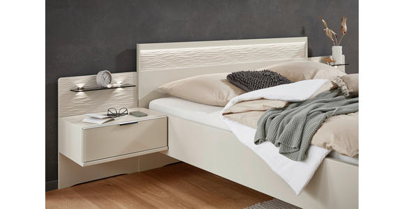 BETTANLAGE - Champagner, Design, Glas (180/200cm) - Dieter Knoll