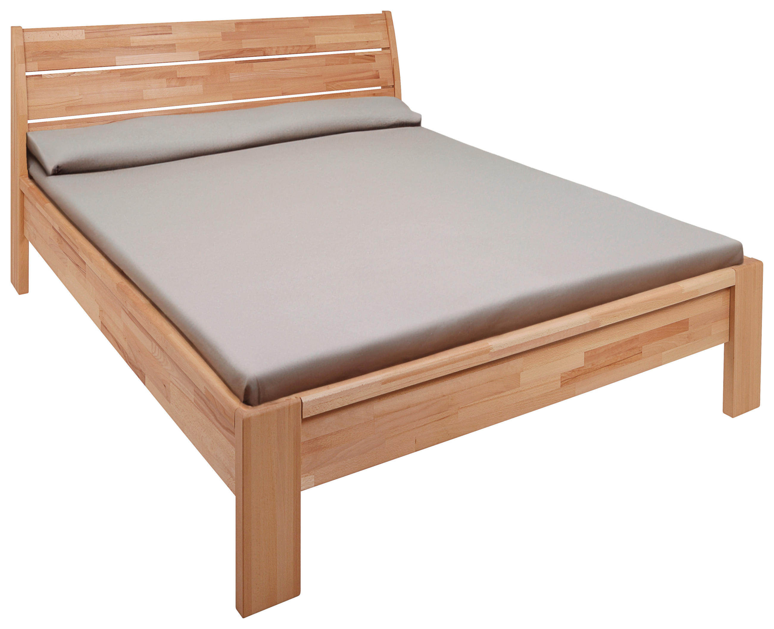 ÁGY 140/200 cm  geszt bükk  - geszt bükk, Modern, fa (140/200cm) - MID.YOU