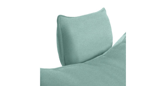 ECKSOFA in Mikrofaser Mintgrün 292/176 cm - Schwarz/Mintgrün, MODERN, Textil/Metall (292/176cm) - Carryhome