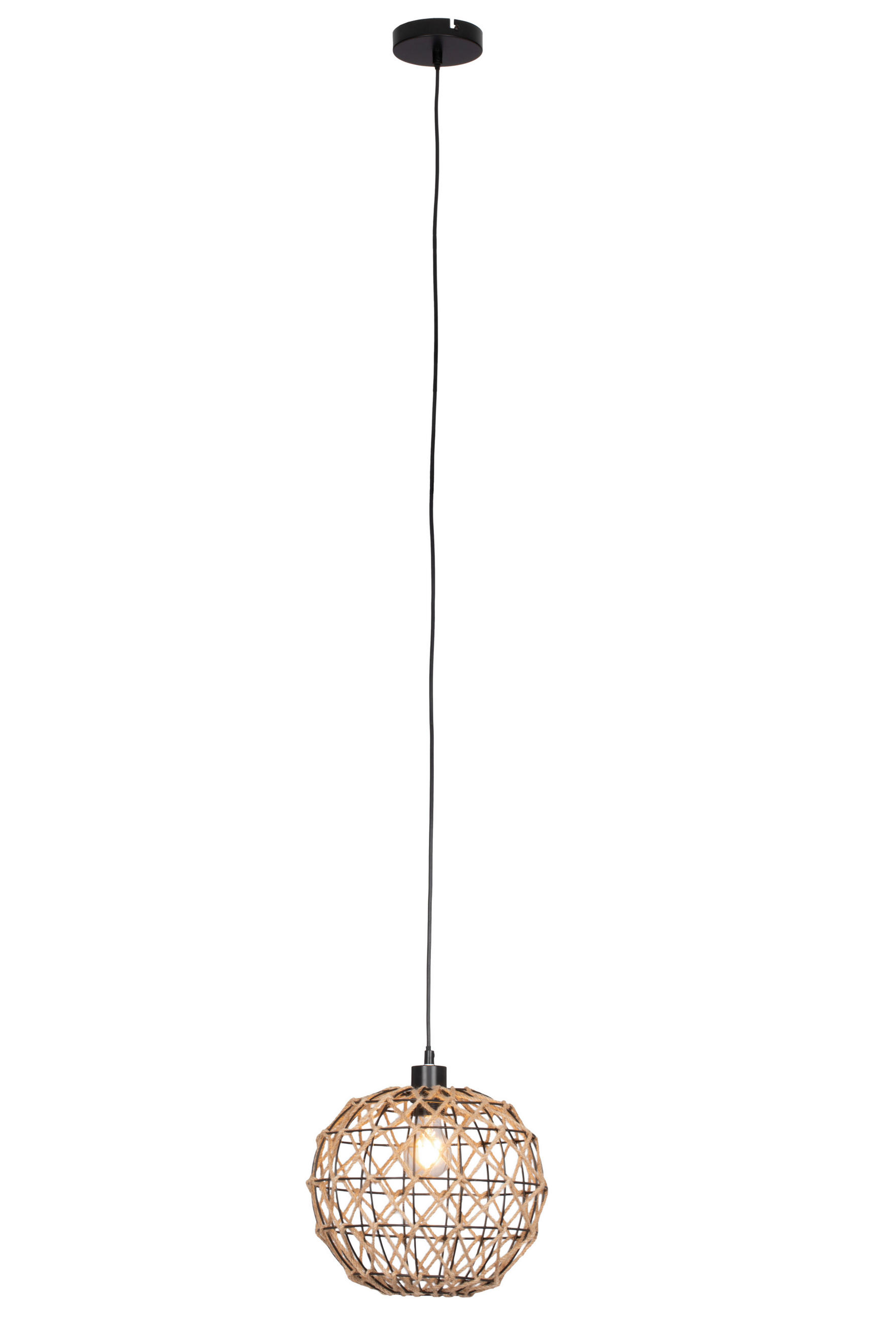 LAMPĂ SUSPENDATĂ 30/100 cm  - culoare natur, Trend, lemn (30/100cm) - Marama
