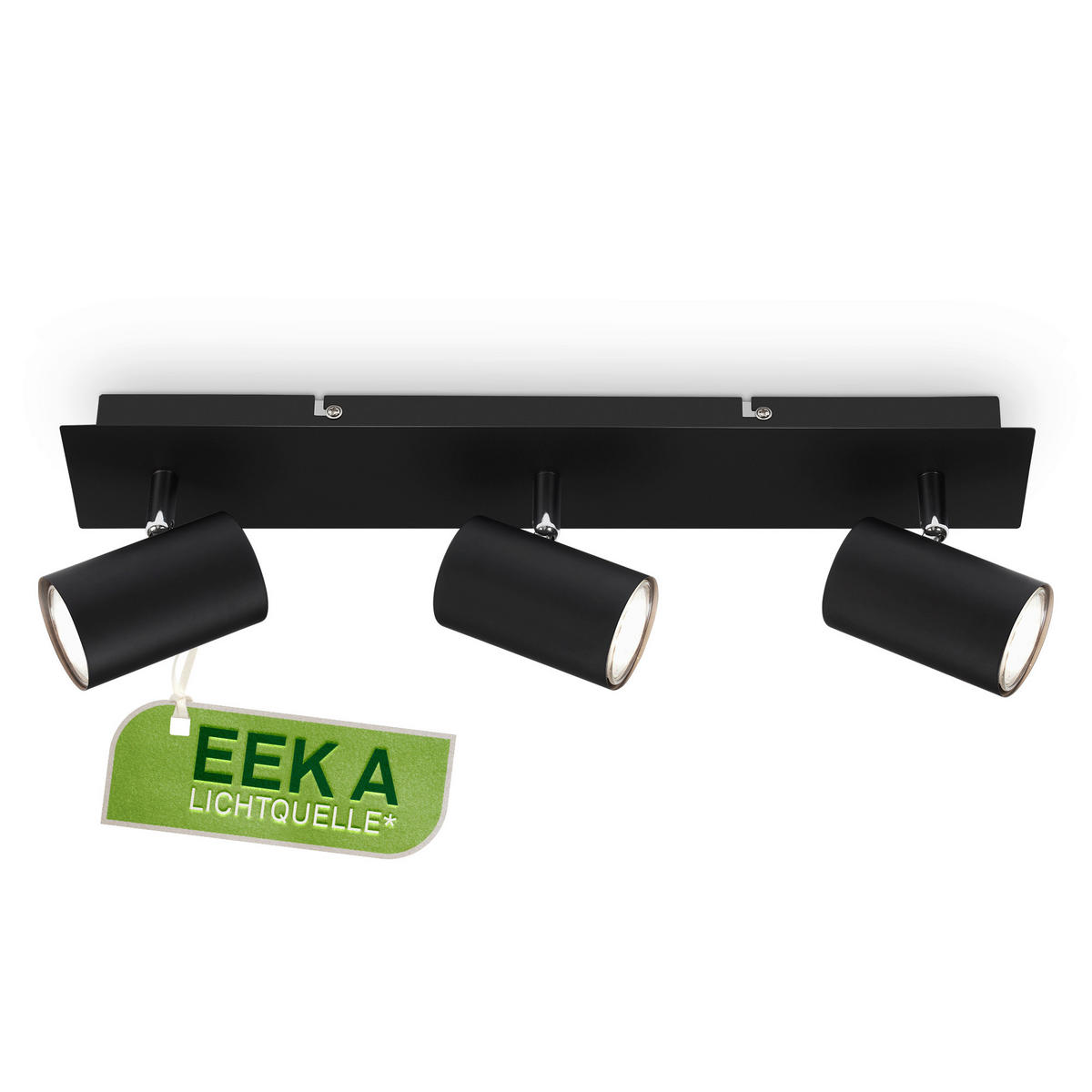 LED-STRAHLER Isil A 45/8/12,3 cm   - Schwarz, Basics, Metall (45/8/12,3cm) - Briloner