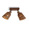 TAKLAMPA GOOD&MOJO  28/15/24 cm  - svart/naturfärgad, Trend (28/15/24cm) - Good & Mojo