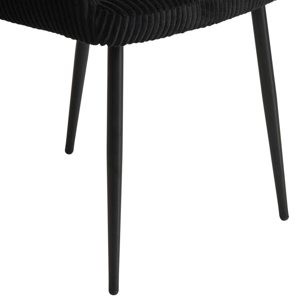 ARMLEHNSTUHL  in Eisen Cord  - Schwarz, KONVENTIONELL, Holz/Textil (57/83.5/63cm) - MID.YOU