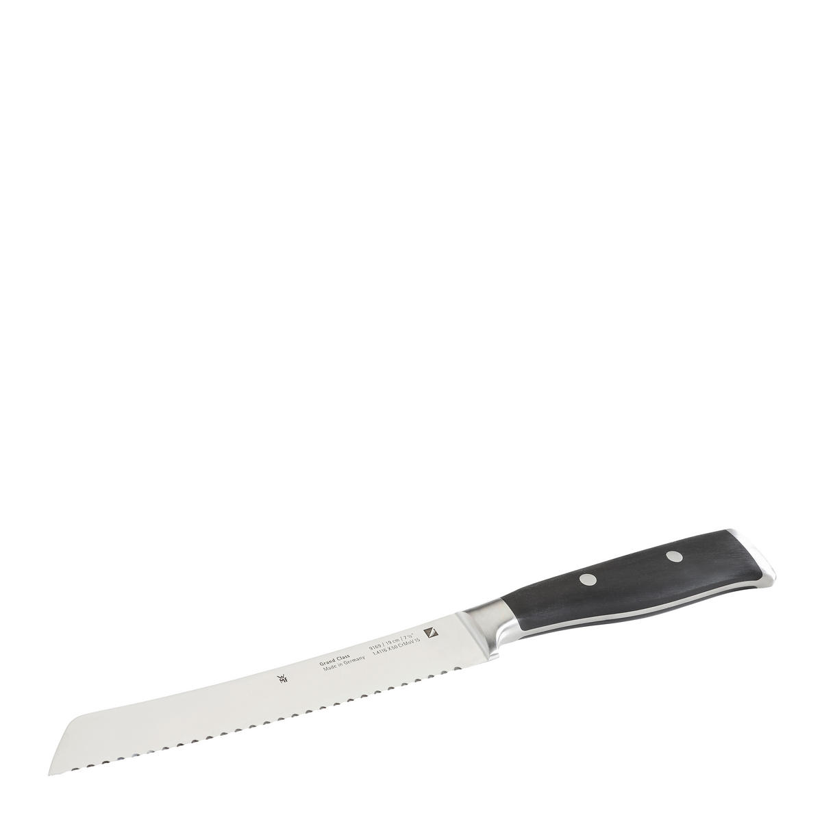 BROTMESSER Grand Classic Stahl 33 cm  - Edelstahlfarben/Schwarz, Design, Kunststoff/Metall (33cm) - WMF